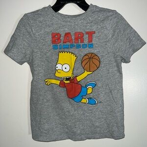 Old Navy Gray Bart Simpson Kids T-Shirt